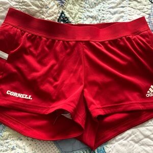 Adidas Women's Bold Red Athletic Shorts-Cornell